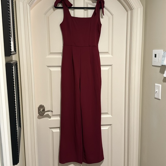 Mi Ami red jumpsuit (wide leg) Size small - Picture 2 of 2